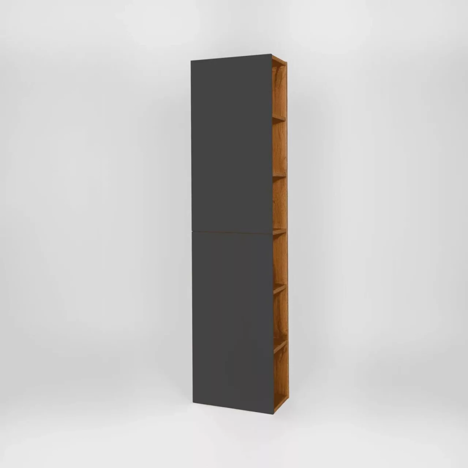 Пенал подвесной Viant Бостон 40 L/R графит/дуб вотан