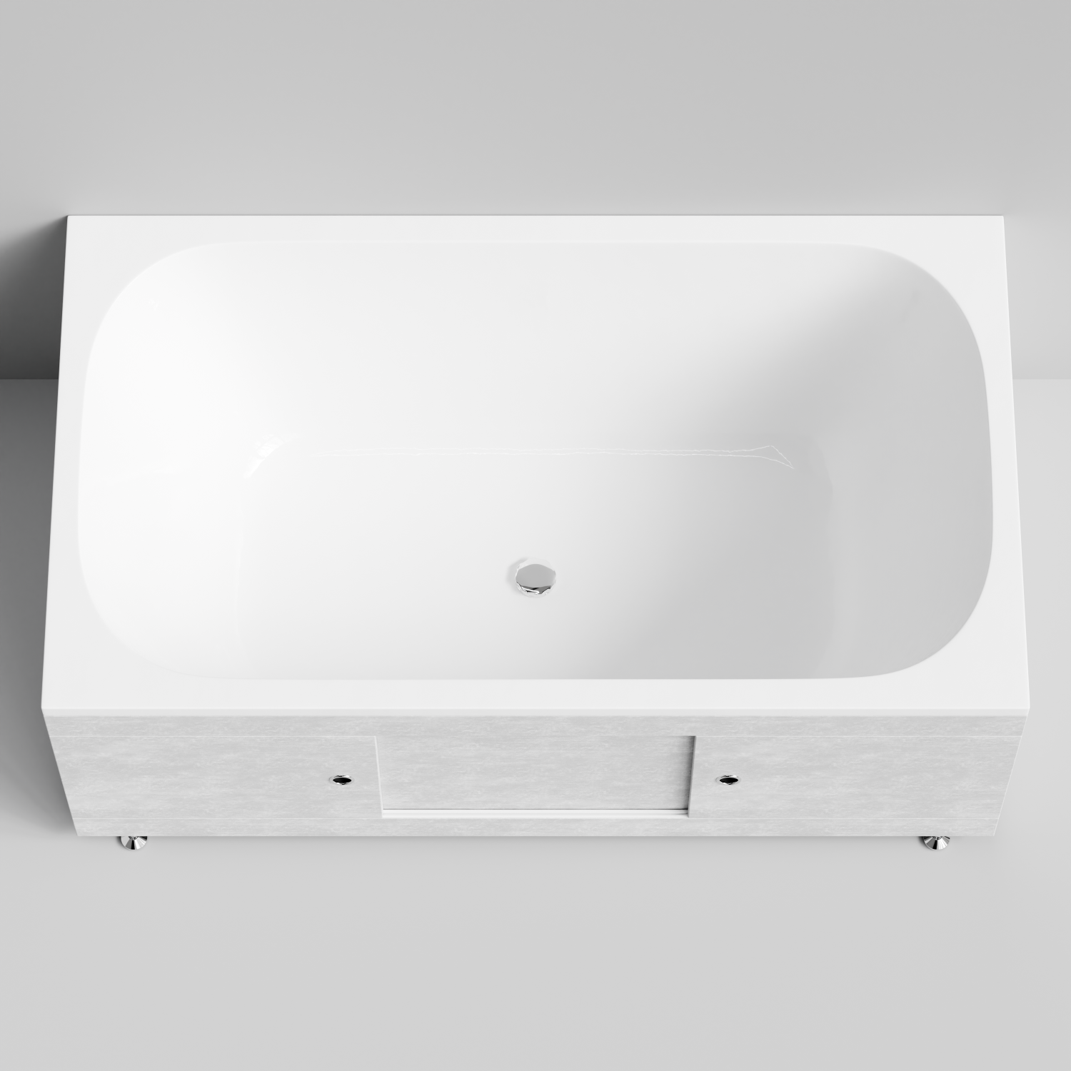 Экран под ванну Vod-ok Купе 150 раздвижной Белый камен