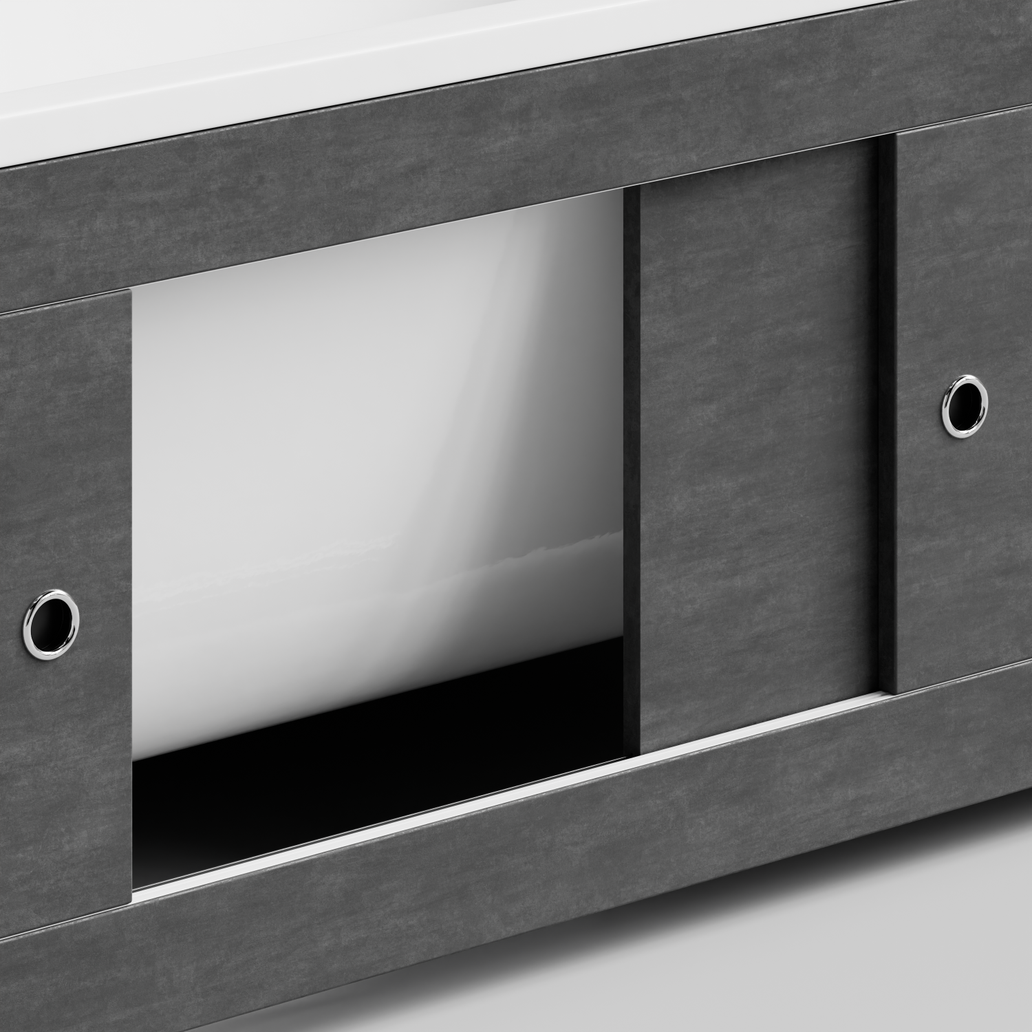 Экран под ванну Vod-ok Купе 180 раздвижной Серый камень