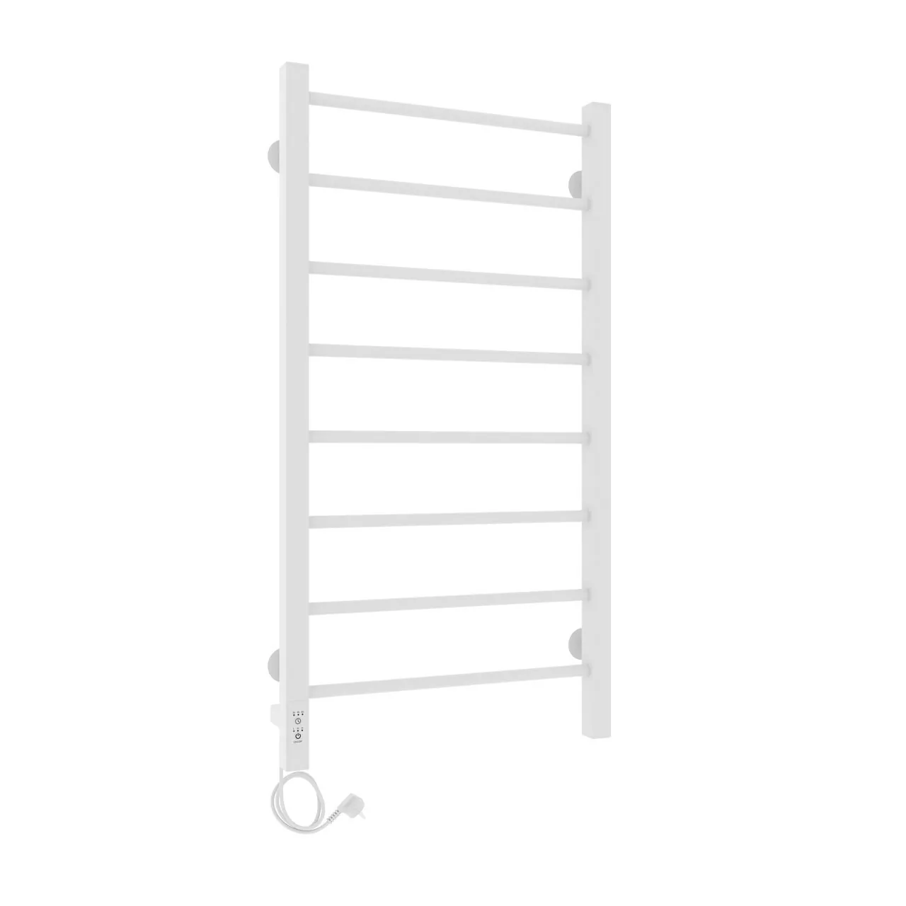 Полотенцесушитель электрический Laris Феличия ЧК П8 400х800 с терморегулятором, левый, белый матовый