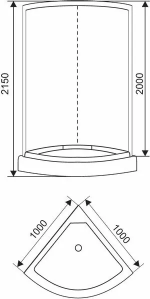 Душевая кабина Arcus AS-122 100x100
