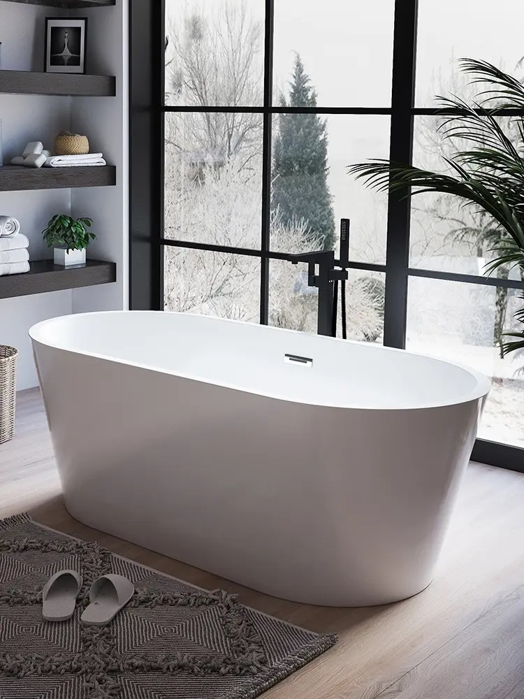Ванна акриловая Cerutti Spa RESIA160 отдельностоящая (1600x750x560)