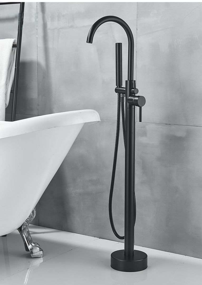 Смеситель для ванны BochMann Braies Matt black BM8921 черный матовый