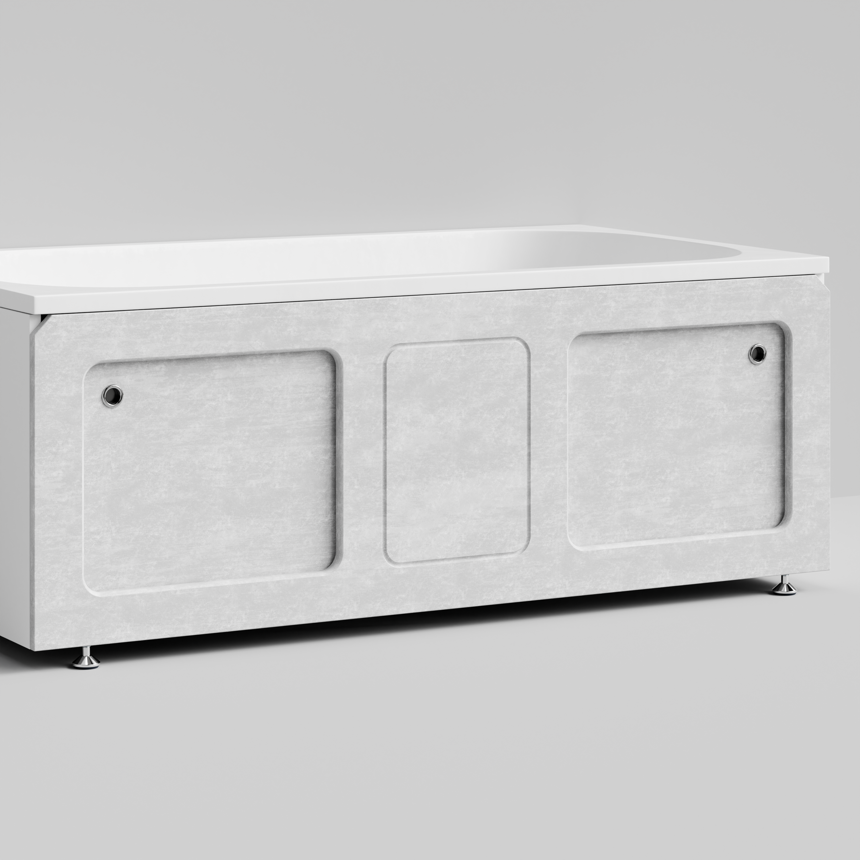 Экран под ванну Vod-ok Хит 150 раздвижной Белый камен