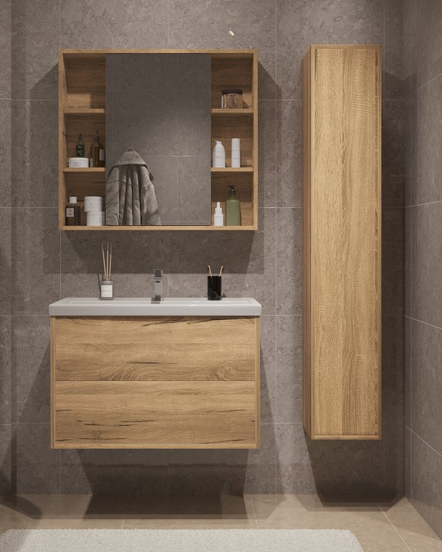 Пенал подвесной SanStar Siva Дуб вотан