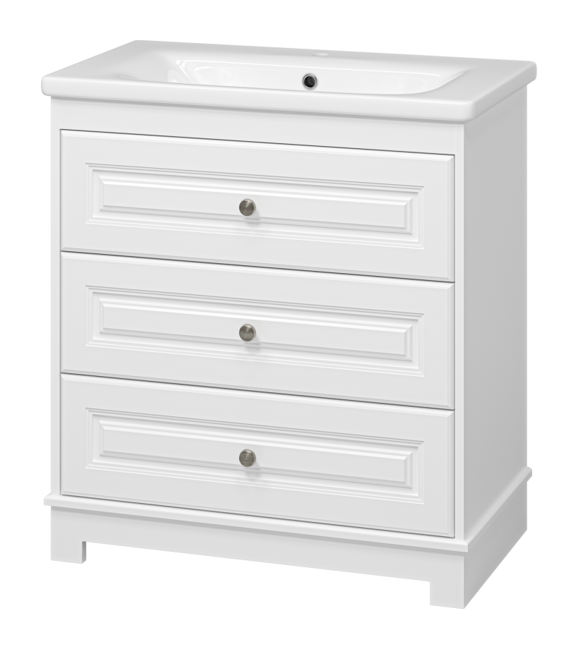 Тумба с раковиной Misty Ларго 80 белый