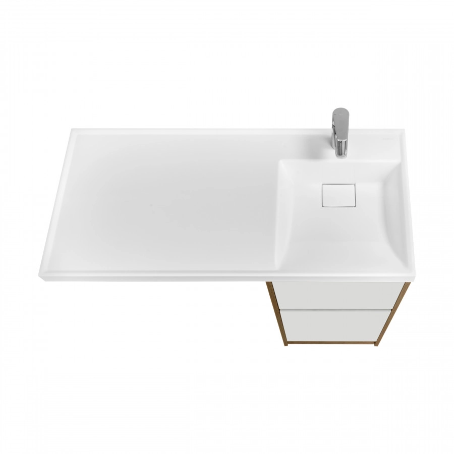 Тумбы под раковину AQUATON Лондри 40 Дуб Рустикальный/белый