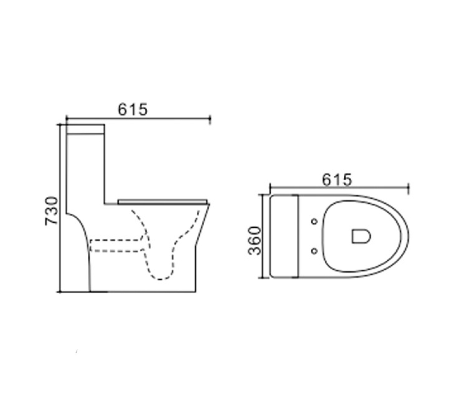 Унитаз моноблок напольный Stella Polar Мурсия KN1197000, белый
