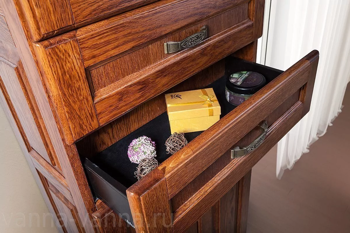 Пенал Vod-ok Elite Дубини 40 L/R напольный, орех, венге