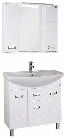 Мебель для ванной Onika Балтика 80.14 комплект, напольный, белый