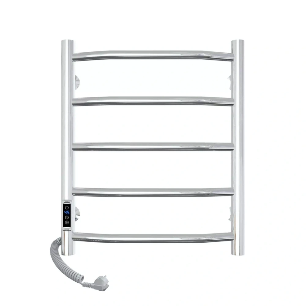 Полотенцесушитель электрический Laris Виктория П5 400х500 с терморегулятором, левый, хром от магазина Vanna-Vanna.ru!