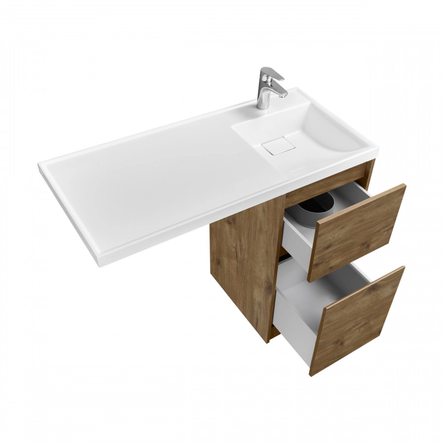 Тумбы под раковину AQUATON Лондри 40 Дуб Рустикальный