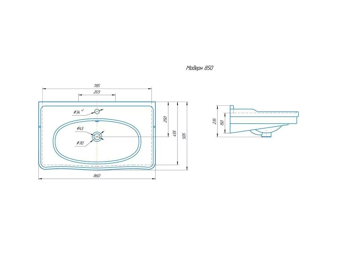 Тумба с раковиной ASB Woodline Модерн 85 напольная, антикварный орех от магазина Vanna-Vanna.ru!