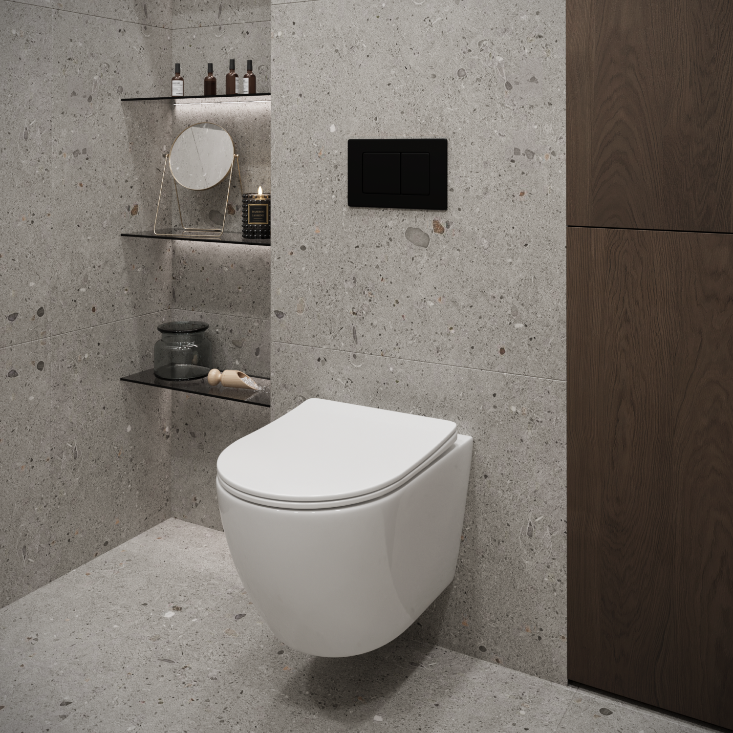 Унитаз Stella Polar Дения KN9722003 подвесной, белый