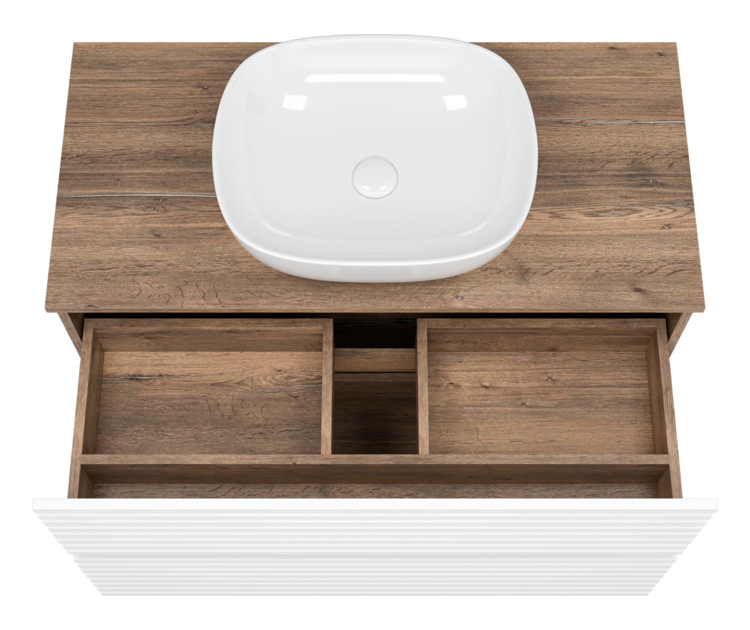 Тумба с раковиной Brevita Dakota 100, белый