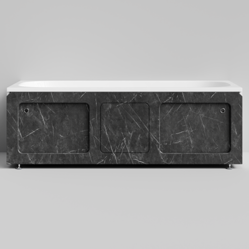 Экран под ванну Vod-ok Хит 170 раздвижной Мрамор Графит софт тач