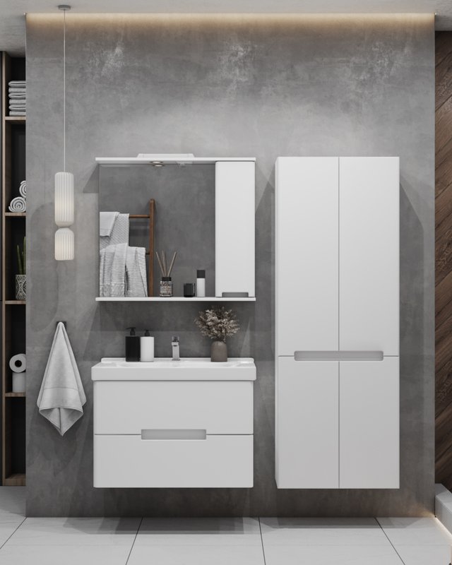 Пенал напольный/подвесной SanStar Ориана 60 белый