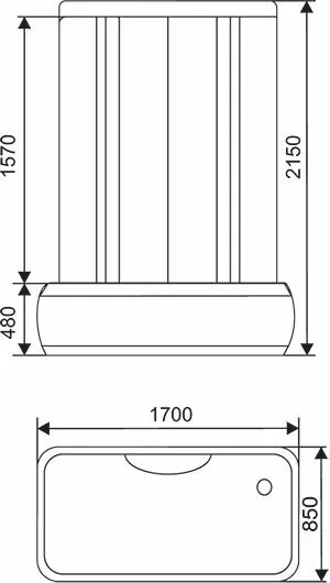 Душевая кабина Arcus AS-206 170x85