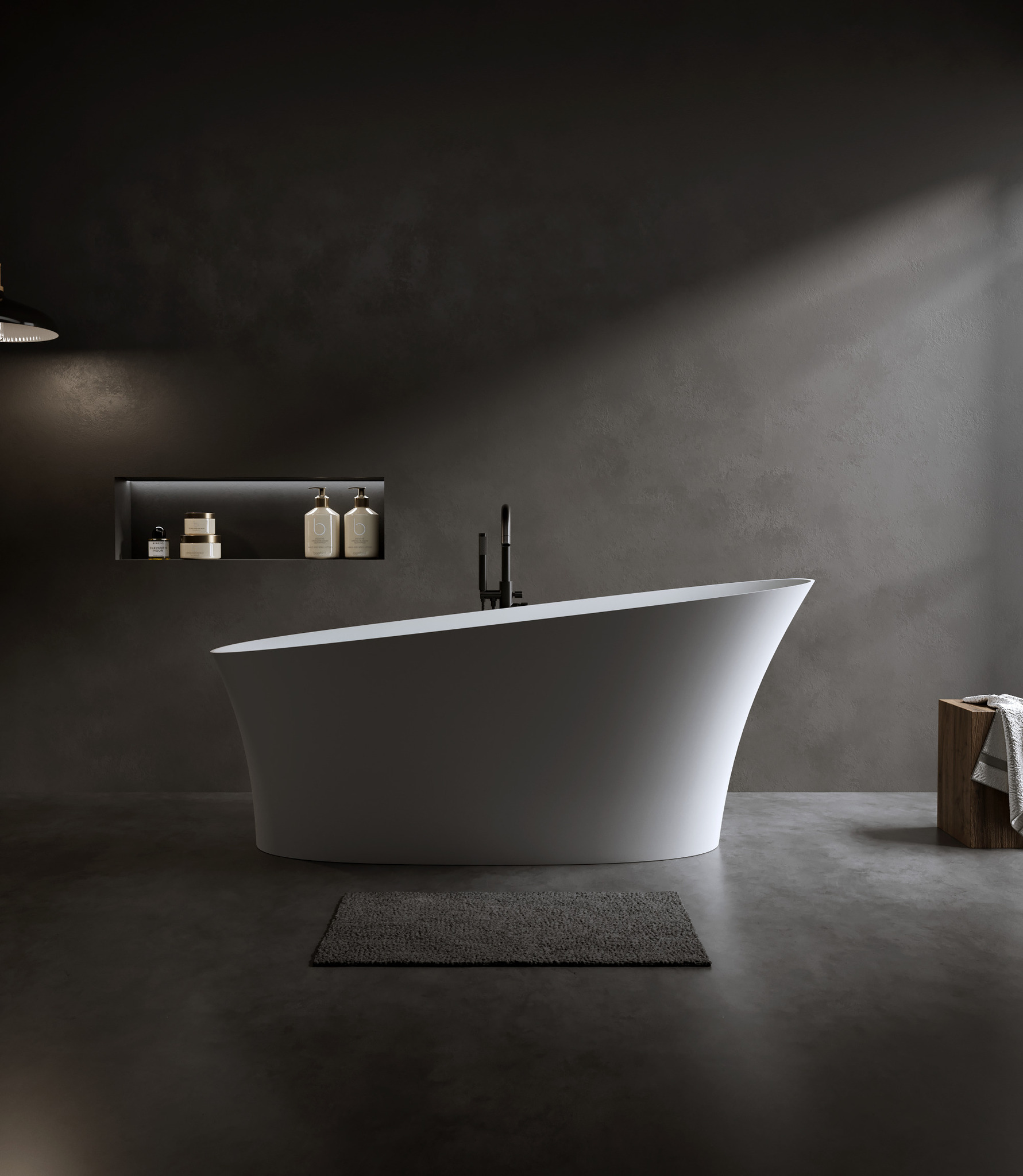 Ванна из искусственного камня Timo solid KIARA1700 (1700*760*750)