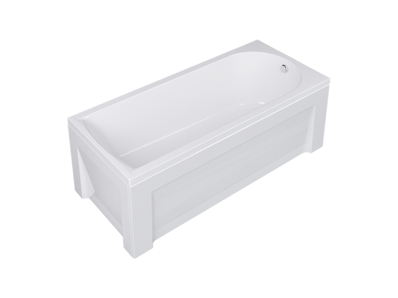 Комплект (3в1) Акриловая ванна TIMO MIKA1570 150*70*58 +Каркас + Слив-перелив