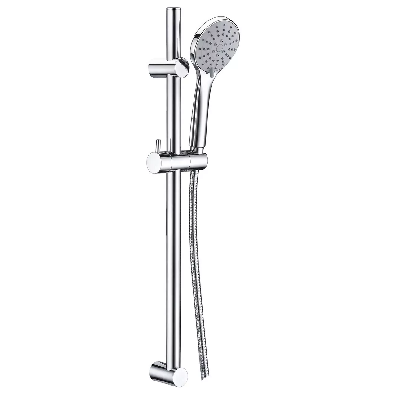 Штанга для душа WasserKraft A004 с мыльницей, лейкой и шлангом, хром