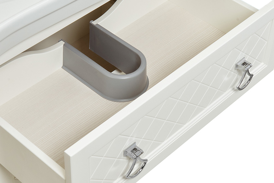 Мебель для ванной ASB Woodline Верано 85 комплект, подвесной, бежевый, хром