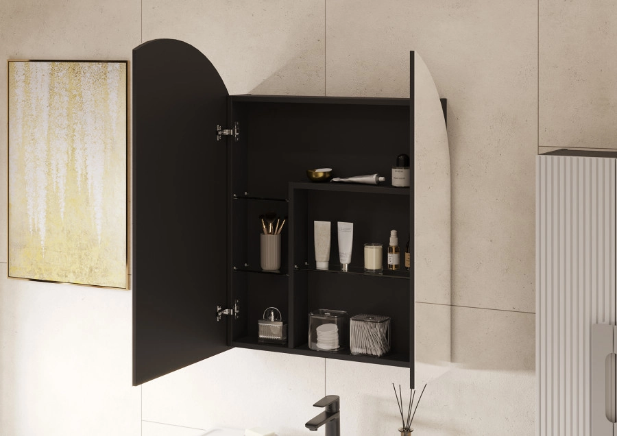 Зеркало-шкаф Aquaton Санта-Барбара 80 графит