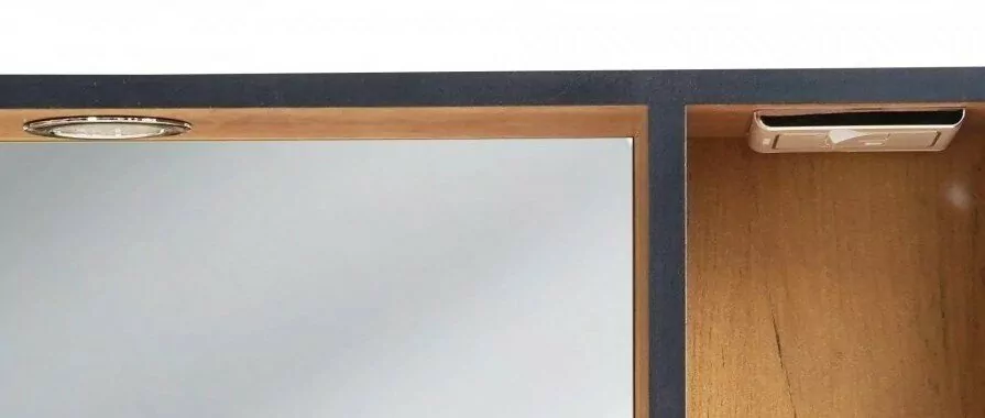 Зеркало-шкаф Bellezza Бруно 70 открытое, свет, табакко