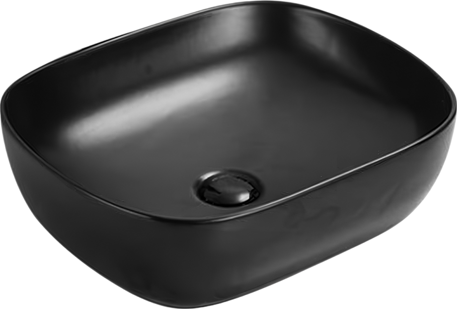 Раковина SantiLine SL-1105MB накладная, черный матовый