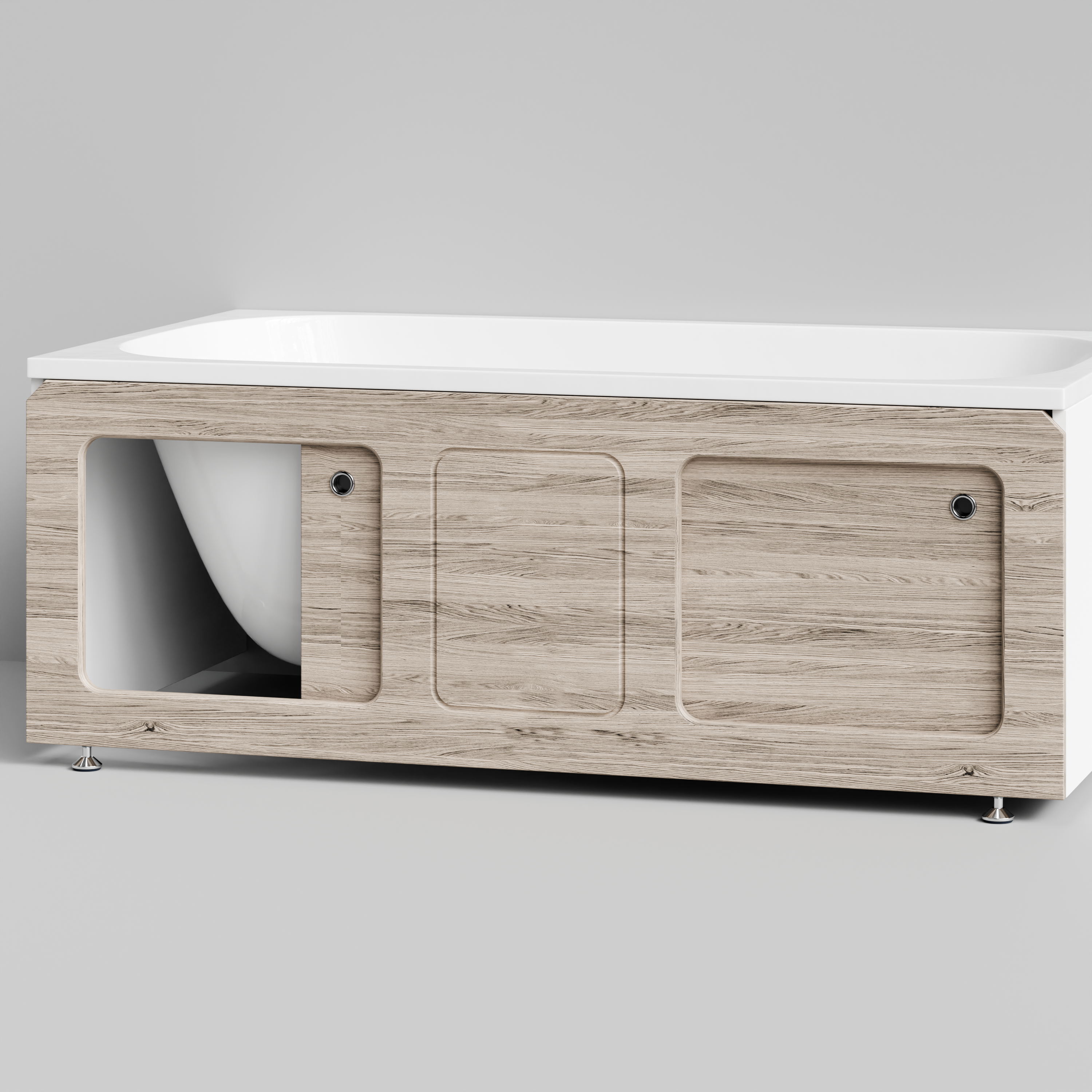 Экран под ванну Vod-ok Хит 150 раздвижной Дубослив ореховый светлый