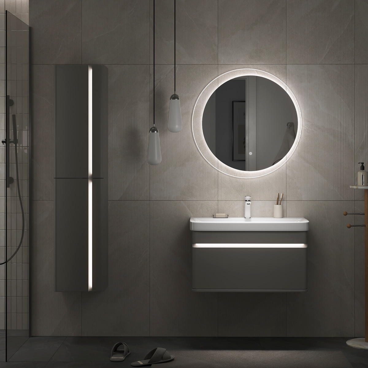 Пенал EQUIL Elegante 36 L/R подвесной амарок/белый Пенал EQUIL Elegante 36 L/R подвесной амарок/белый
