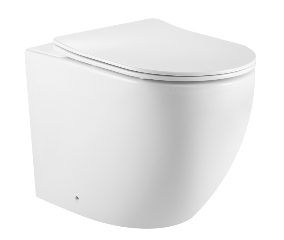 Унитаз Iberica Blanca Bilbao Alto IB.BLA.334.1B1 напольный, безободковый, Tornado, белый