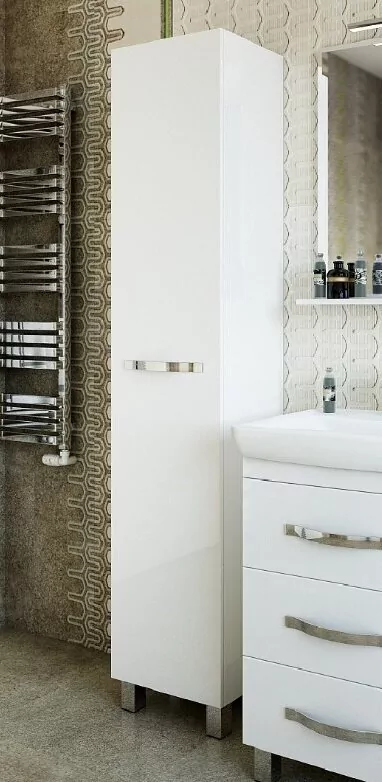 Пенал Sanflor Одри 40 L напольный, белый