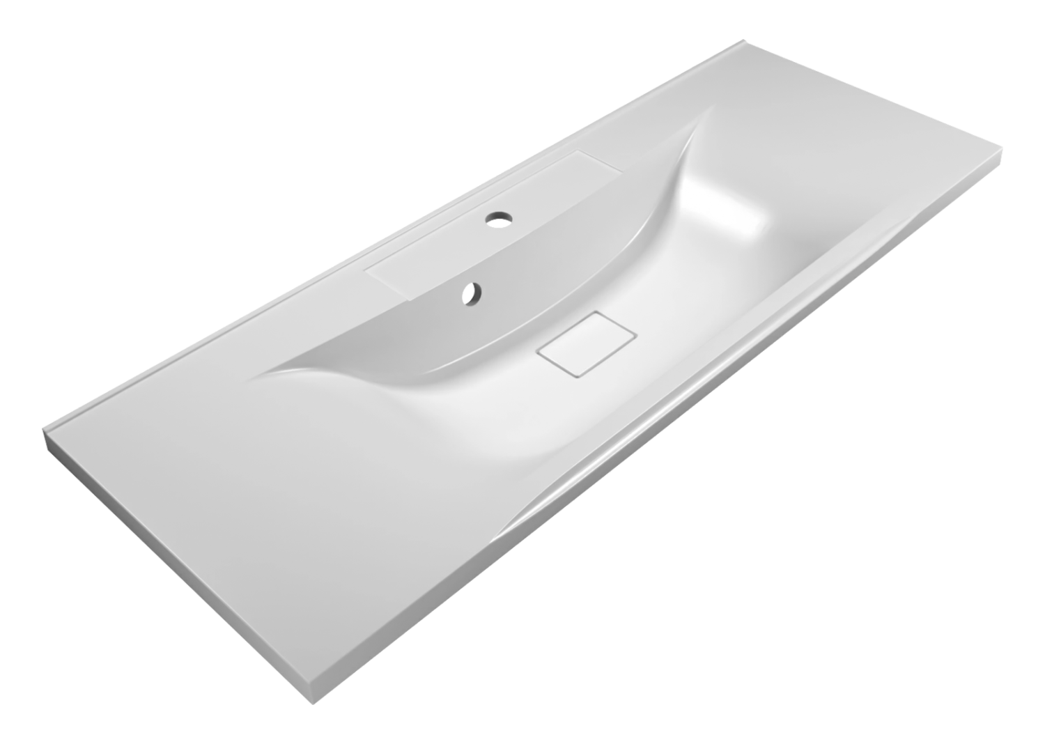 Тумба с раковиной Brevita Balaton 90 подвесная, белый/бежевый