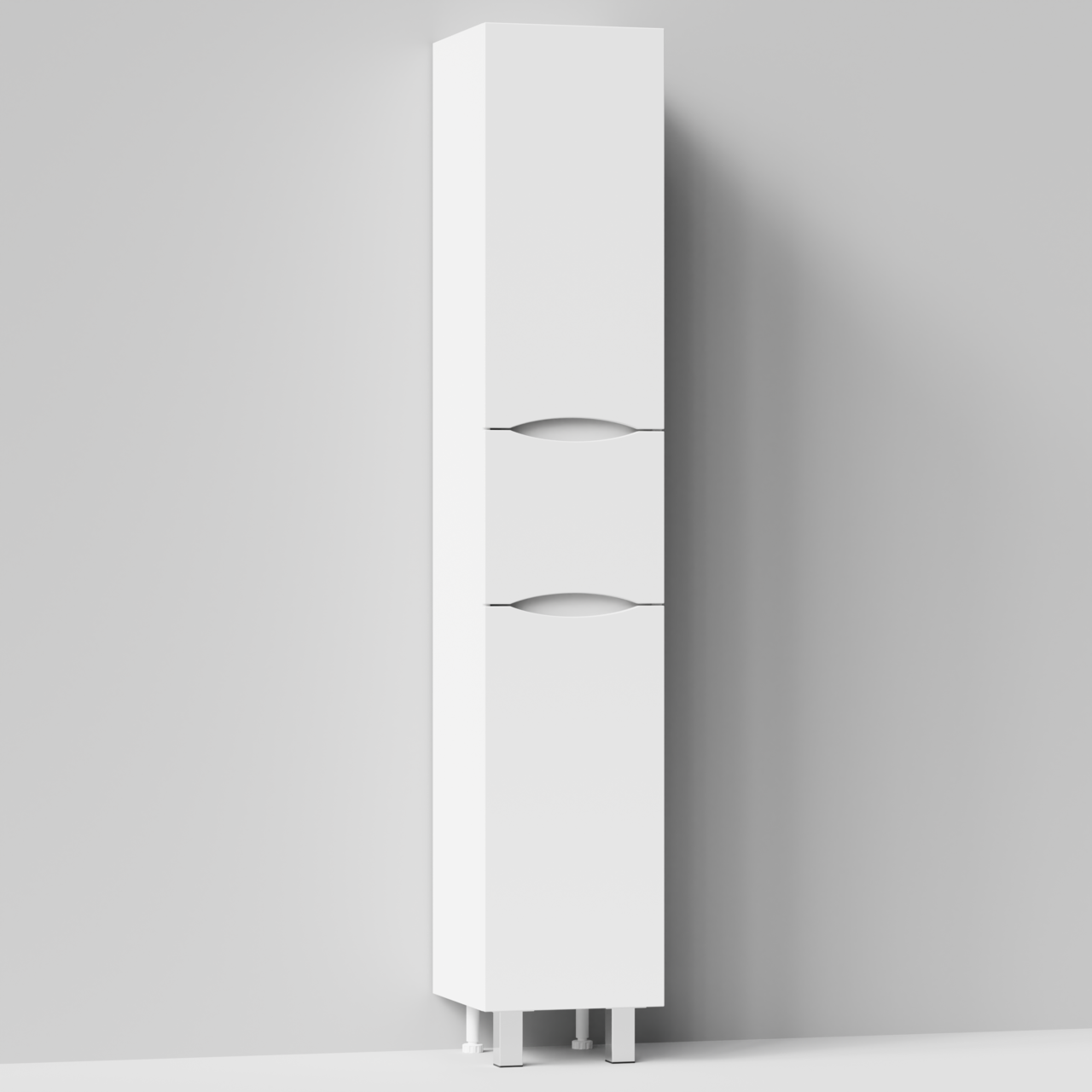 Пенал Vod-ok Лайт 35 L/R напольный, с корзиной, белый + 13 цветов