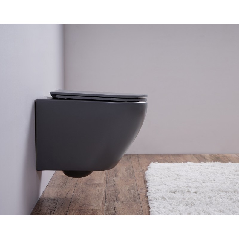 Унитаз подвесной Esbano AZALEA (Matt Grey) 480x365x360 от магазина Vanna-Vanna.ru!