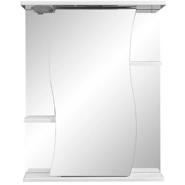 Зеркало-шкаф Stella Polar Волна Лолита 55 свет, белый