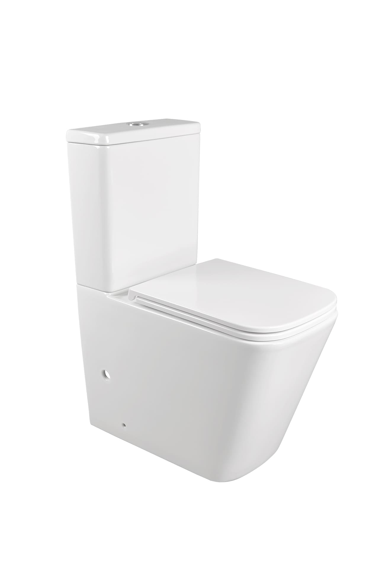 Унитаз напольный безободковый Terminus Ватикан 610х365 белый