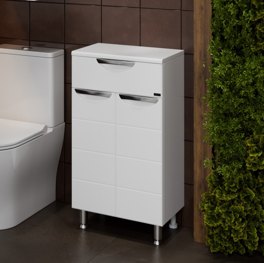 Тумба-комод Санта Родос 45 1 ящик, 2 двери, белая