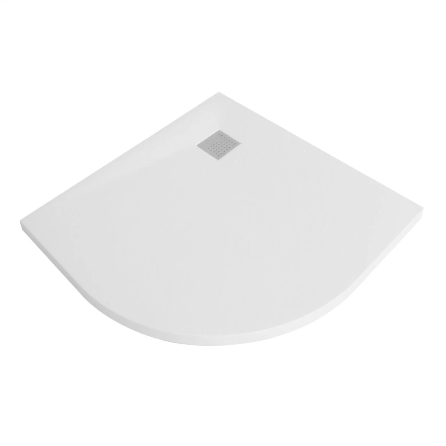 Поддон для душа WasserKraft Main 41T01 90х90 полукруглый, из стеклопластика, белый