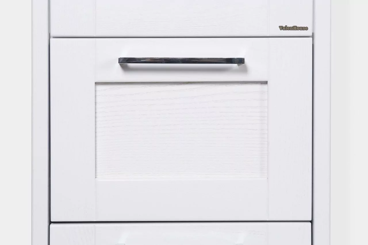 Пенал напольный ValenHouse Эйвори 40 L белый