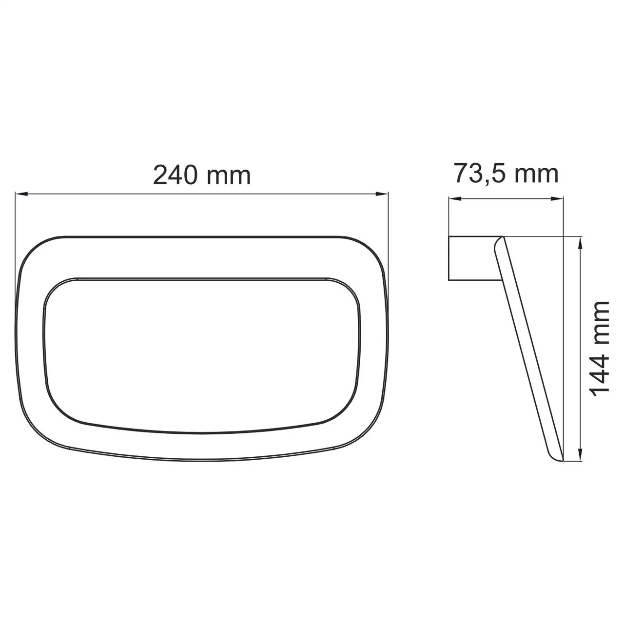 Полотенцедержатель WasserKraft K-7260 черный