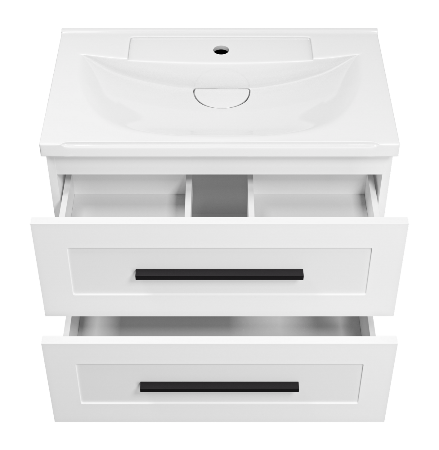 Тумба с раковиной Misty Модерн 70 подвесная, белый