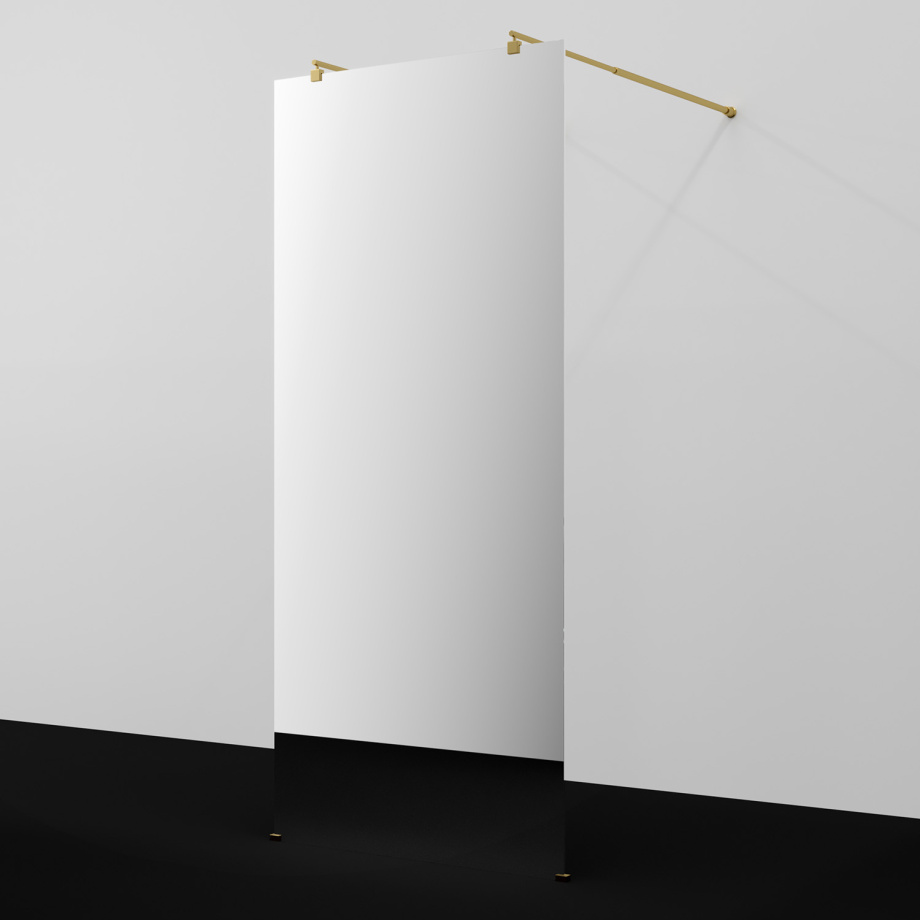 Душевая перегородка WasserKRAFT Vechte 60W39PG-MR глянцевое золото