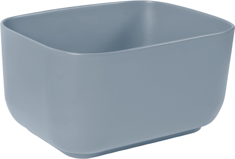 Раковина SantiLine SL-1112BM накладная, голубой матовый