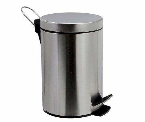 Ведро для мусора WasserKraft K-665 никель
