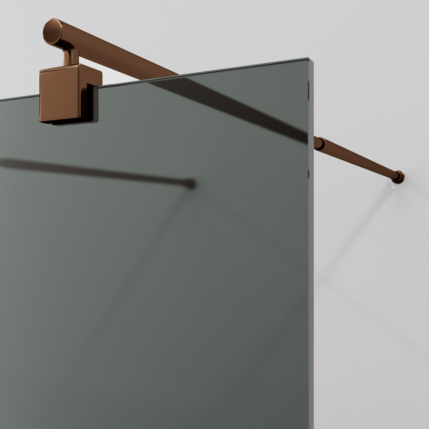 Душевая перегородка WasserKRAFT Vechte 60W39RG-TG розовое золото