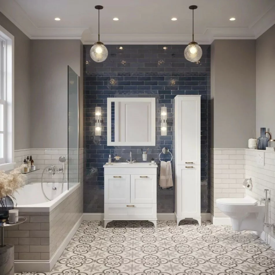 Пенал Sanflor Ванесса 35 R напольный, белый