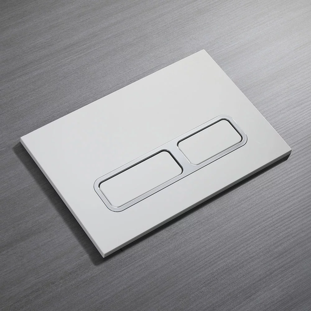 Кнопка смыва Veconi FLUSH V13, FLV13-WC, 240х162х7, пластик, белый глянецкайма - хром глянец