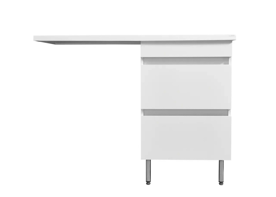 Тумба напольная Stella Polar Мадлен 105 с раковиной Мадлен 105, R, 2 ящика, белый